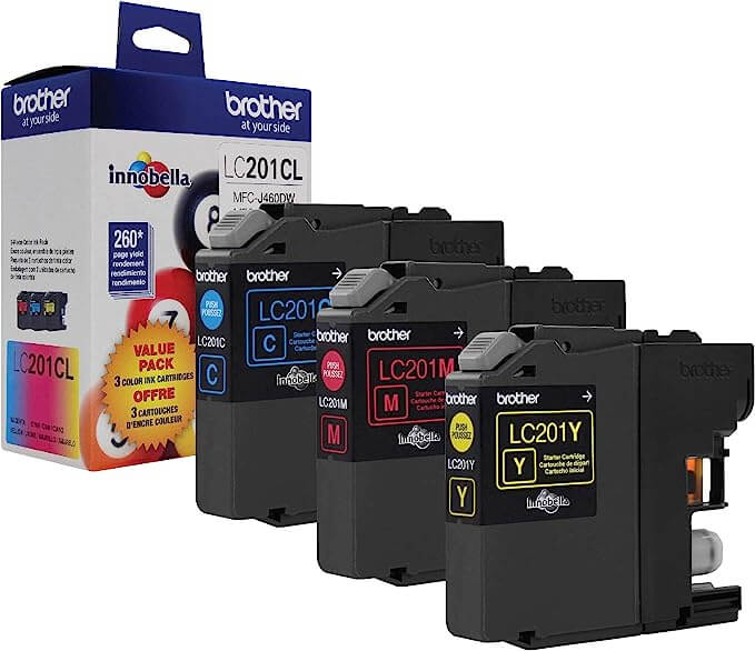 Brother Genuine Standard Yield Color Ink Cartridges