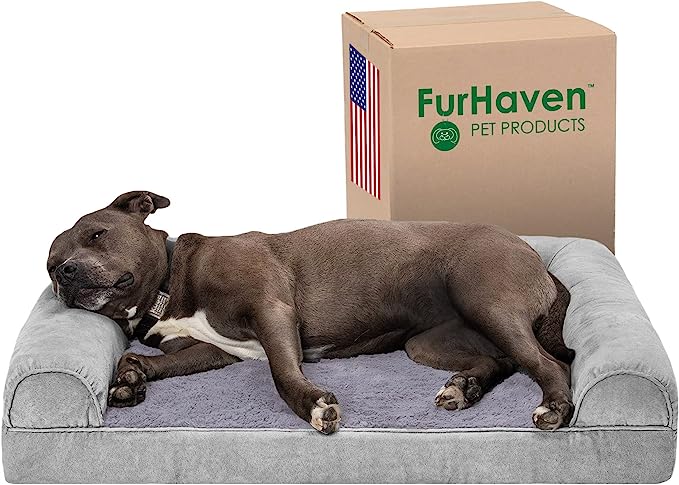 Furhaven Pet Orthopedic Sofa-Style Dog Bed